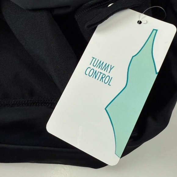 Swim Solutions Boyshorts Womens 22W Black Thigh Minimizer Swim Bottom - Picture 4 of 10